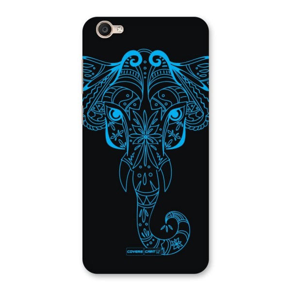 Blue Elephant Ethnic Back Case for Vivo Y55s