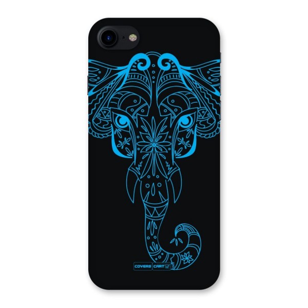 Blue Elephant Ethnic Back Case for iPhone SE 2020