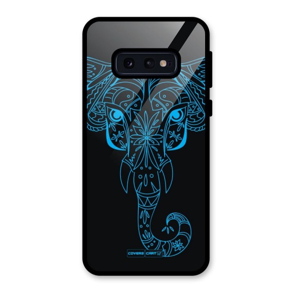 Blue Elephant Ethnic Glass Back Case for Galaxy S10e