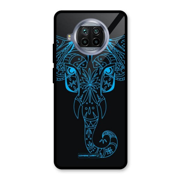 Blue Elephant Ethnic Glass Back Case for Mi 10i