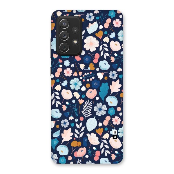 Blue Floral Back Case for Galaxy A72