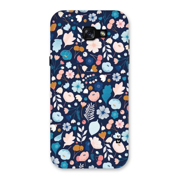 Blue Floral Back Case for Galaxy A7 (2017)