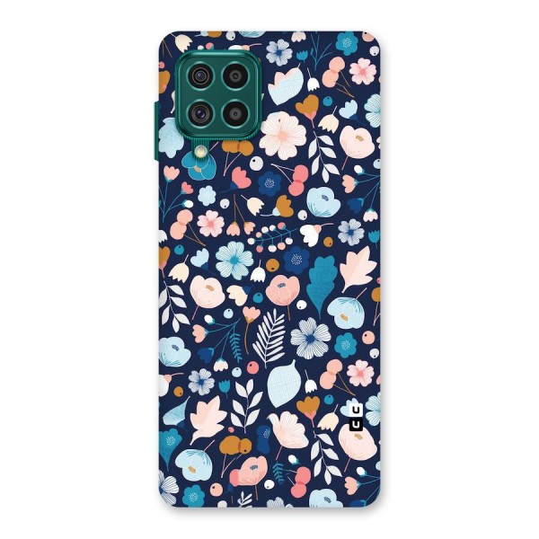 Blue Floral Back Case for Galaxy F62