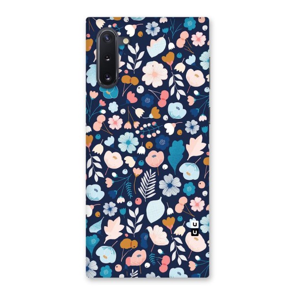 Blue Floral Back Case for Galaxy Note 10