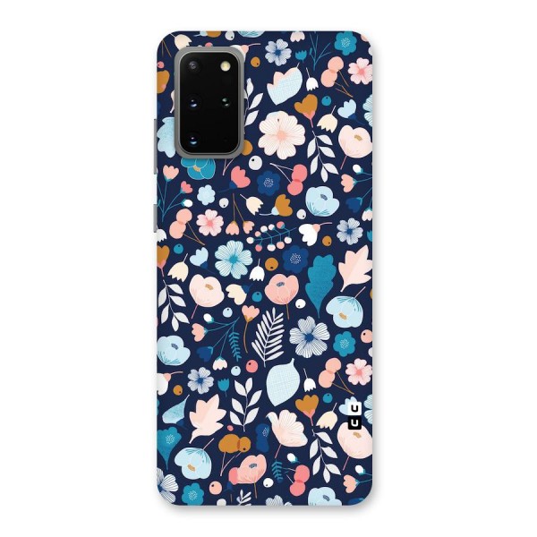 Blue Floral Back Case for Galaxy S20 Plus