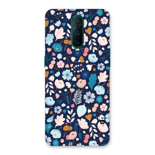 Blue Floral Back Case for Oppo R17 Pro