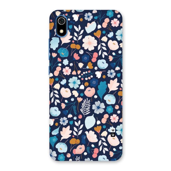 Blue Floral Back Case for Redmi 7A