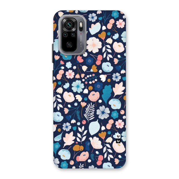 Blue Floral Back Case for Redmi Note 10