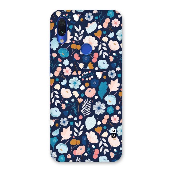 Blue Floral Back Case for Redmi Note 7