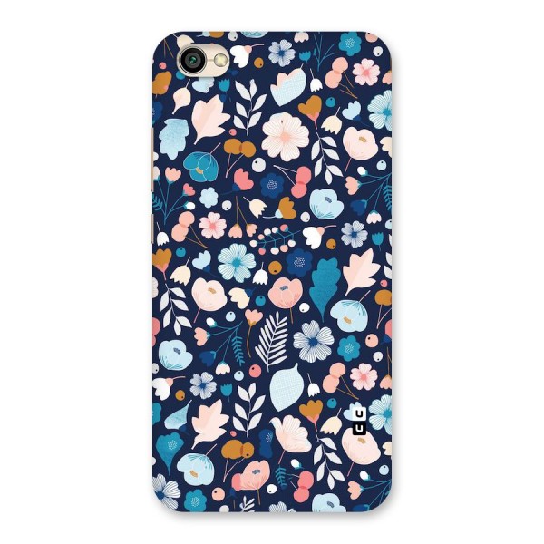 Blue Floral Back Case for Redmi Y1 Lite