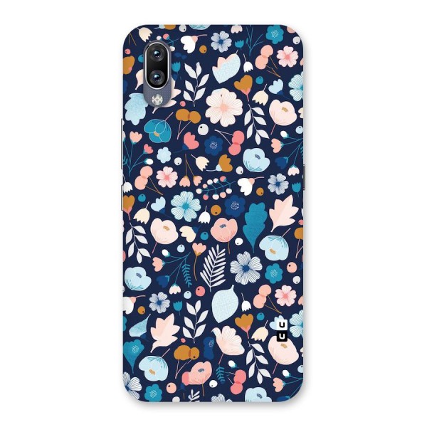 Blue Floral Back Case for Vivo NEX