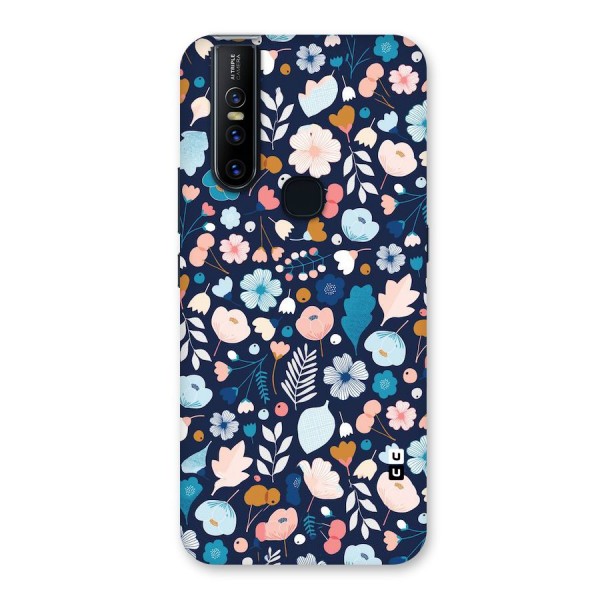 Blue Floral Back Case for Vivo V15