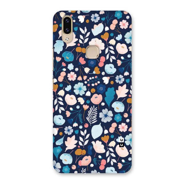 Blue Floral Back Case for Vivo V9