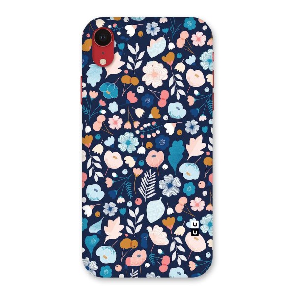 Blue Floral Back Case for iPhone XR