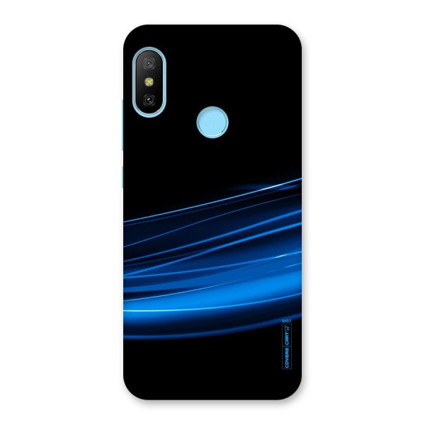 Blue Flow Back Case for Redmi 6 Pro