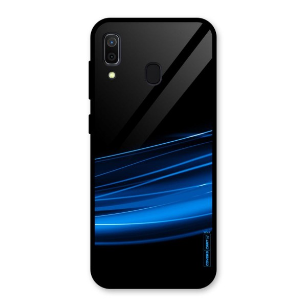 Blue Flow Glass Back Case for Galaxy A30