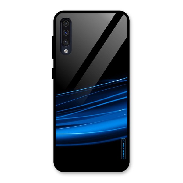 Blue Flow Glass Back Case for Galaxy A50s