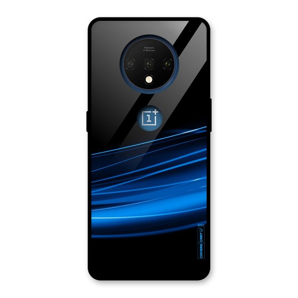 Blue Flow Glass Back Case for OnePlus 7T