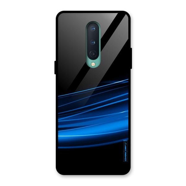 Blue Flow Glass Back Case for OnePlus 8