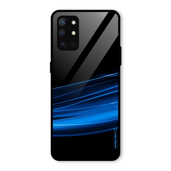 Blue Flow Glass Back Case for OnePlus 9R