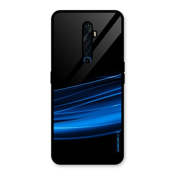 Blue Flow Glass Back Case for Oppo Reno2 Z