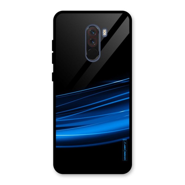 Blue Flow Glass Back Case for Poco F1