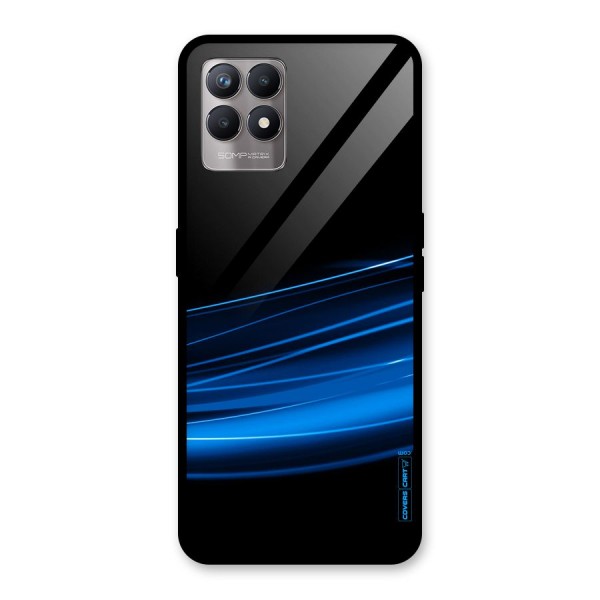 Blue Flow Glass Back Case for Realme 8i