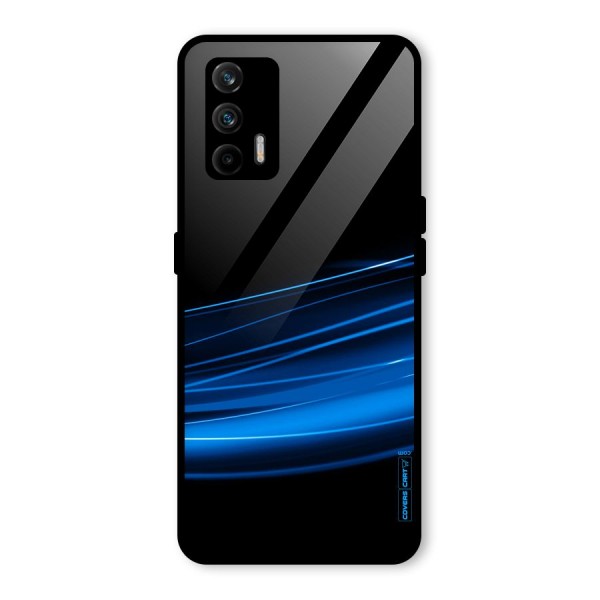 Blue Flow Glass Back Case for Realme X7 Max