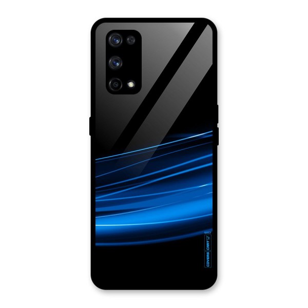 Blue Flow Glass Back Case for Realme X7 Pro