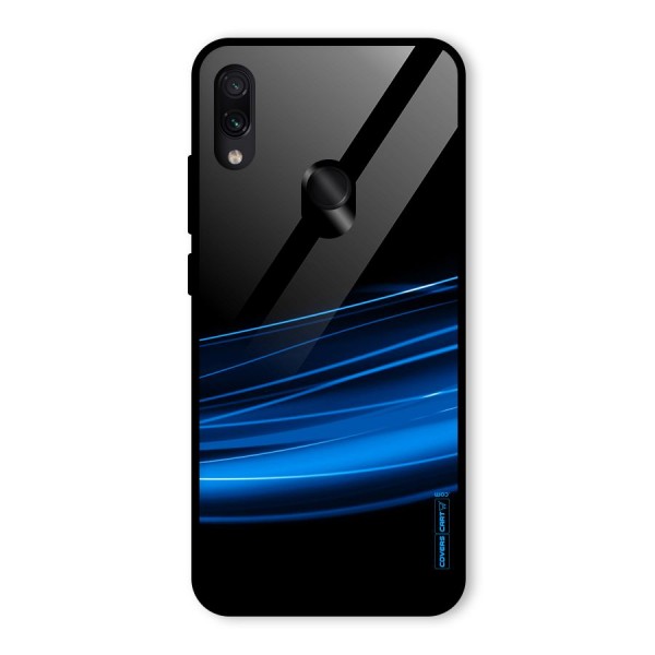 Blue Flow Glass Back Case for Redmi Note 7S