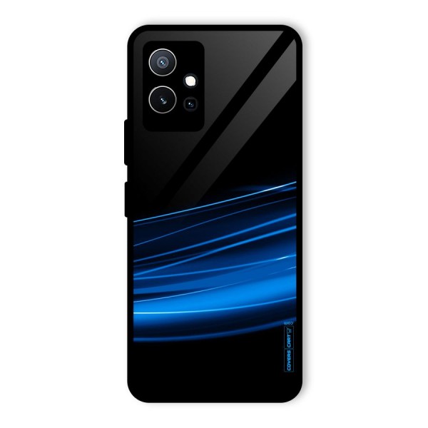 Blue Flow Glass Back Case for Vivo T1 5G