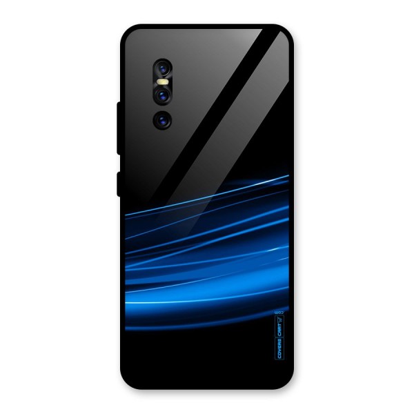 Blue Flow Glass Back Case for Vivo V15 Pro