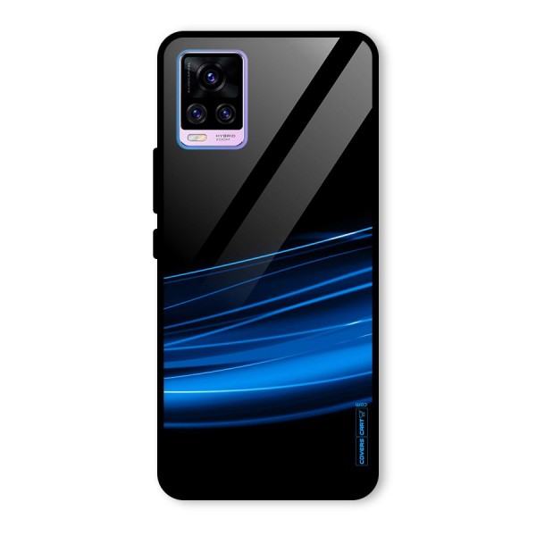 Blue Flow Glass Back Case for Vivo V20 Pro