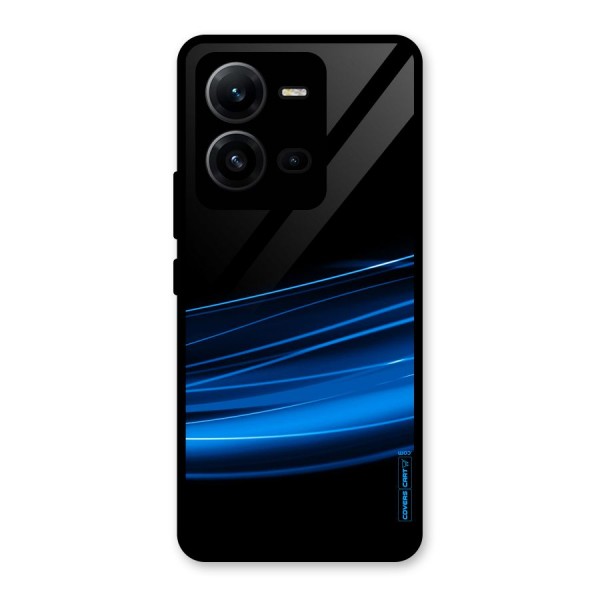 Blue Flow Glass Back Case for Vivo V25