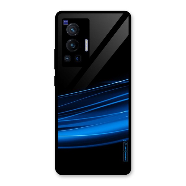 Blue Flow Glass Back Case for Vivo X70 Pro