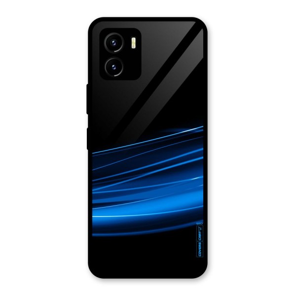 Blue Flow Glass Back Case for Vivo Y15s