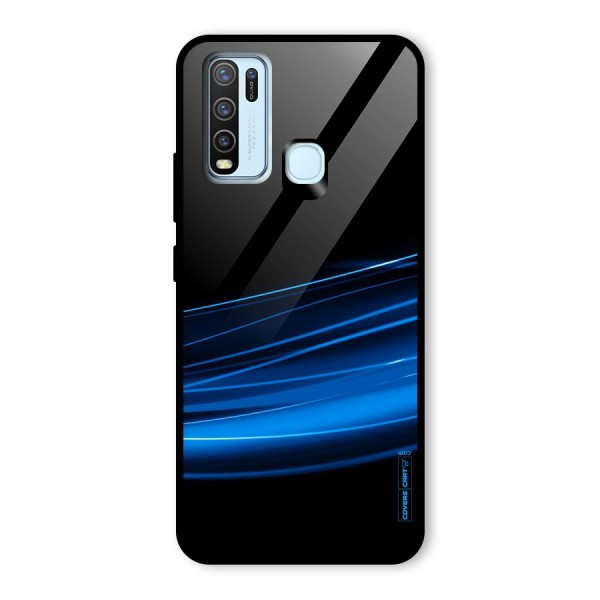 Blue Flow Glass Back Case for Vivo Y30