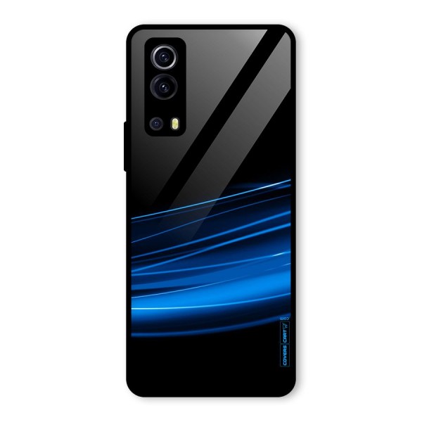 Blue Flow Glass Back Case for Vivo iQOO Z3