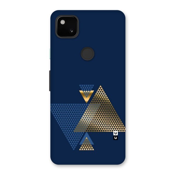 Blue Gold Triangles Back Case for Google Pixel 4a