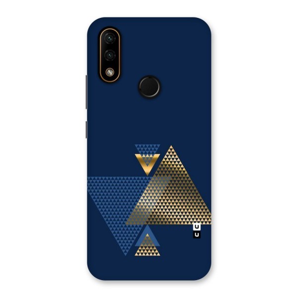 Blue Gold Triangles Back Case for Lenovo A6 Note