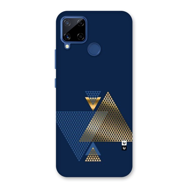 Blue Gold Triangles Back Case for Realme C12