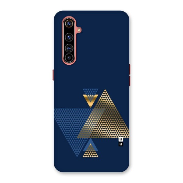 Blue Gold Triangles Back Case for Realme X50 Pro