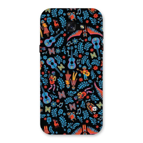 Blue Guitar Pattern Back Case for Galaxy A7 (2017)