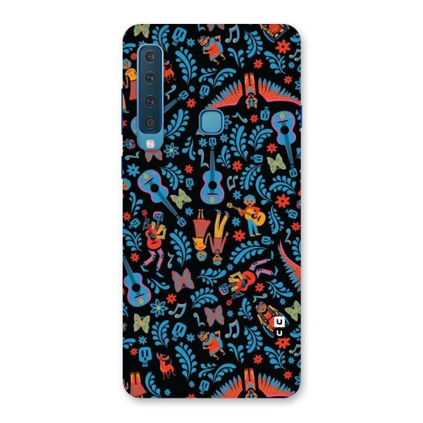 Blue Guitar Pattern Back Case for Galaxy A9 (2018)