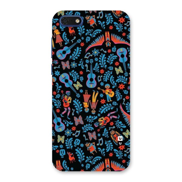 Blue Guitar Pattern Back Case for Honor 7s