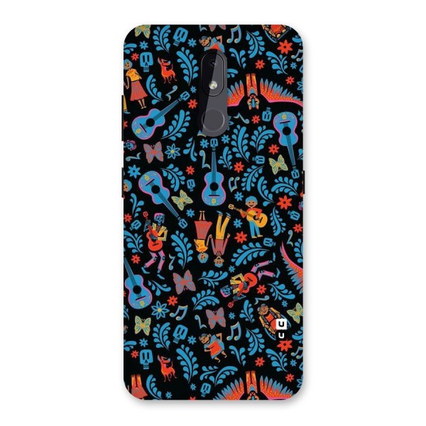 Blue Guitar Pattern Back Case for Nokia 3.2