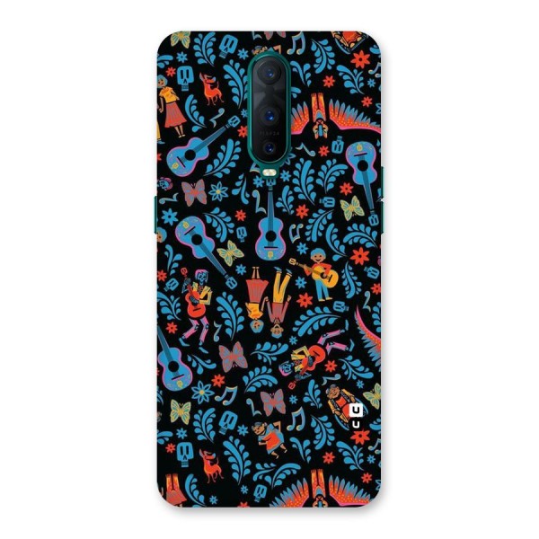 Blue Guitar Pattern Back Case for Oppo R17 Pro