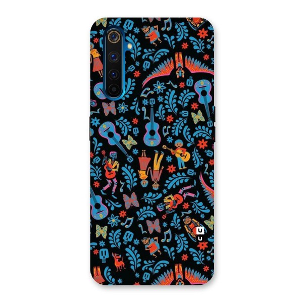 Blue Guitar Pattern Back Case for Realme 6 Pro