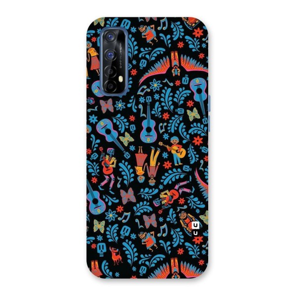 Blue Guitar Pattern Back Case for Realme 7