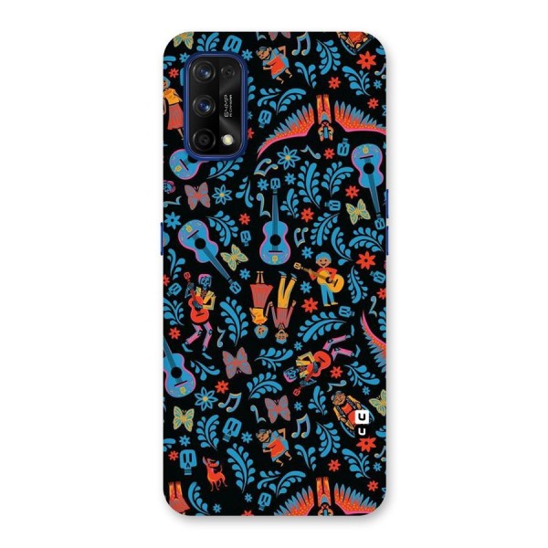 Blue Guitar Pattern Back Case for Realme 7 Pro